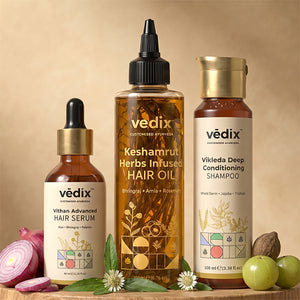 Keshamrut 3 Step Anti-Hairfall Regimen for Dry Hair