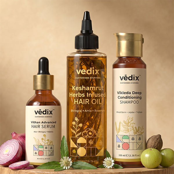 Keshamrut 3 Step Anti-Hairfall Regimen for Dry Hair