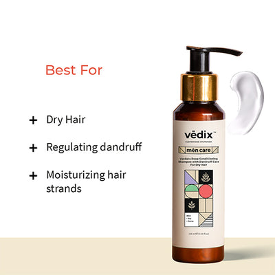 Vardara Deep Conditioning Shampoo with Dandruff Care For Dry Hair For Men